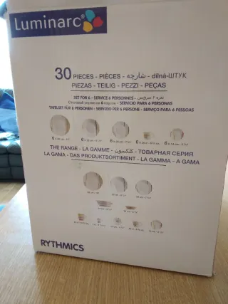 Vajilla Luminarc 30 piezas