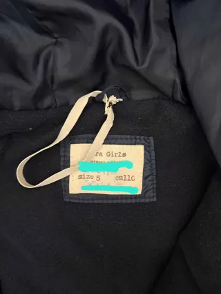 Abrigo niña azul 5 años