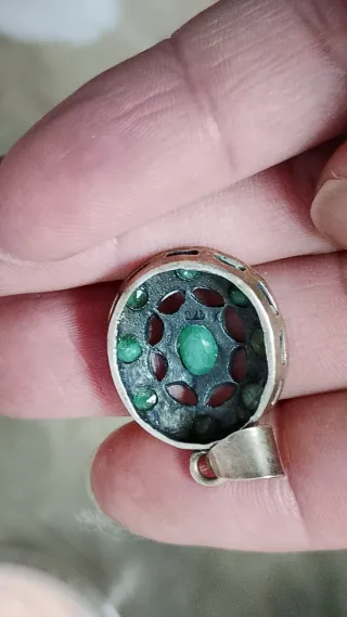 Colgante Plata Ley Esmeraldas