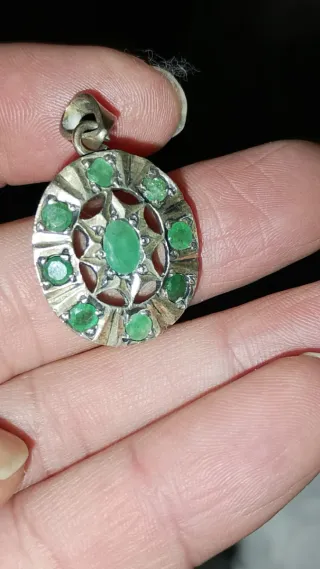 Colgante Plata Ley Esmeraldas