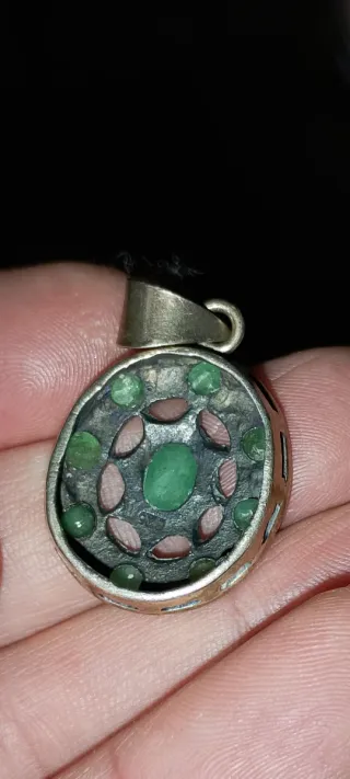 Colgante Plata Ley Esmeraldas