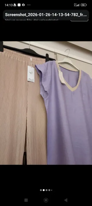 Completo pantalone + blusa nuovi