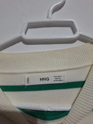 Jersey rayas verde y beige