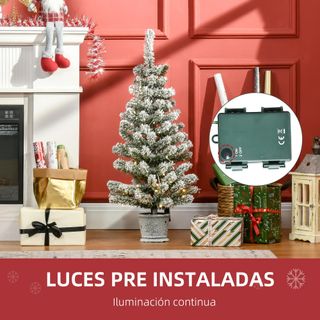 Árbol de Navidad Pequeño Artificial 90 cm Luces