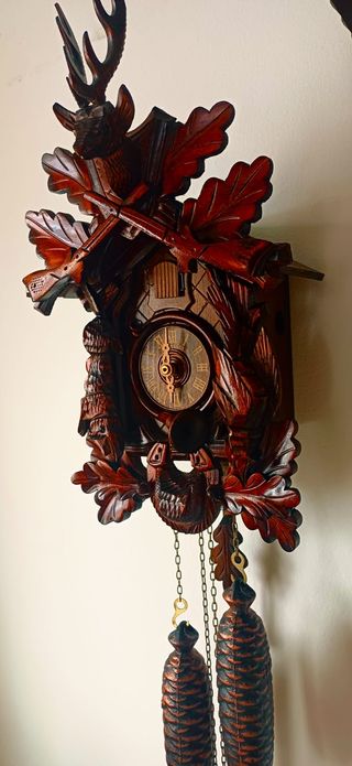 Orologio a cucù tedesco in legno