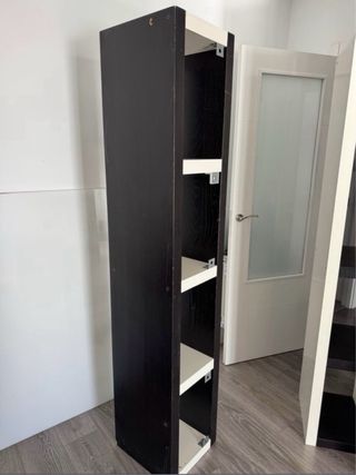 Estanterías Bicolor Madera Negra y Blanca