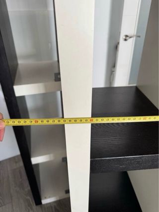 Estanterías Bicolor Madera Negra y Blanca