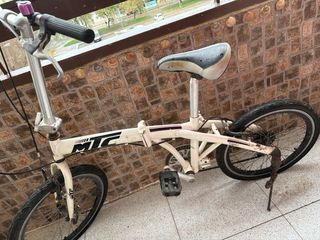 Bicicleta Plegable Blanca