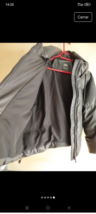 Cazadora acolchada Zara negra