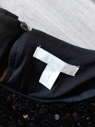 Abito nero con paillettes H&M