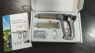 Jeringa vacunación veterinario continua 50ml