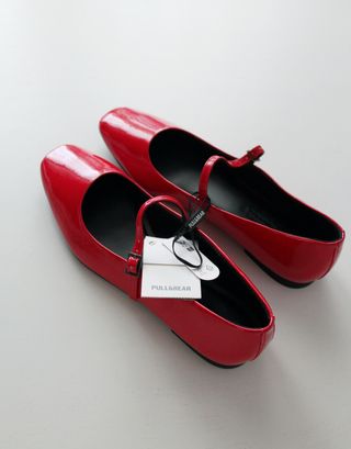 Bailarinas Pull&Bear charol rojas talla 39