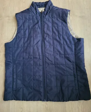 Chaleco acolchado azul hombre
