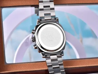 Reloj Tyberley Cronógrafo Azul y Plateado