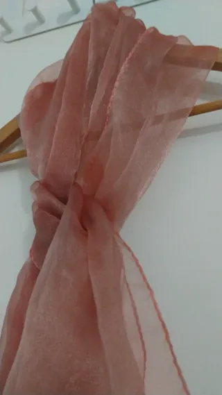 Pañuelo fino color salmón