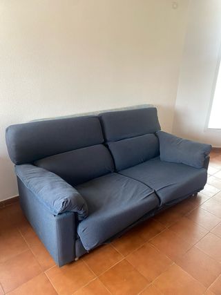 Sofá Cama Azul/Gris Tela