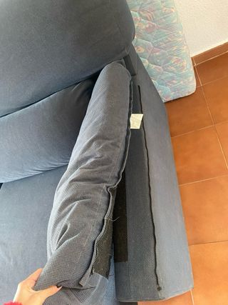 Sofá Cama Azul/Gris Tela