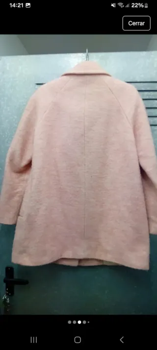 Abrigo Zara Rosa Talla M