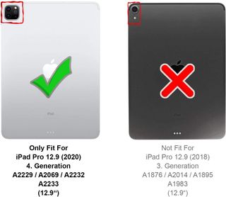 Verco Funda para iPad Pro de 12,9 pulgadas (2020),