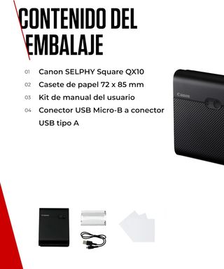 Canon SELPHY SQUARE QX10 Impresora Fotográfica Por