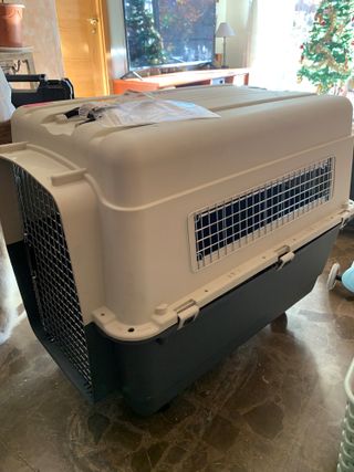 Transportín Perro Grande Beige/Negro