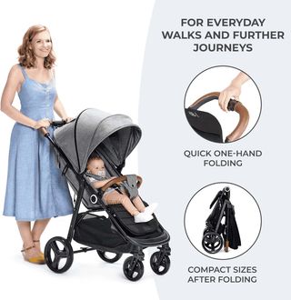 kk Kinderkraft GRANDE PLUS Silla de Paseo ligera d