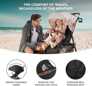 kk Kinderkraft GRANDE PLUS Silla de Paseo ligera d