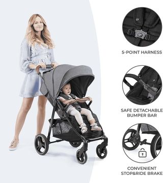 kk Kinderkraft GRANDE PLUS Silla de Paseo ligera d