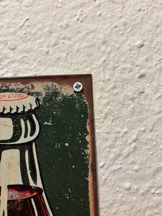 Cartel Coca-Cola Vintage Ice Cold Sold Here