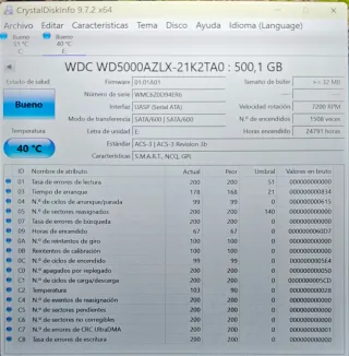 Disco Duro 3,5 500GB WD Blue SATA WD5000AZLX