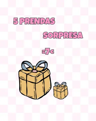 Pack 5 Prendas Sorpresa - 7€