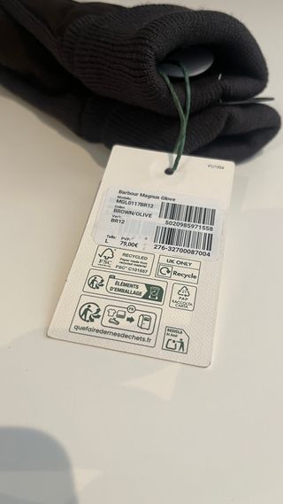 Guantes Barbour Marrones (Nuevos)