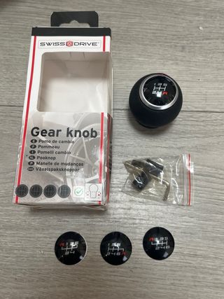 Pomo Cambio Marchas SUMEX Negro/Rojo