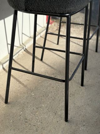 Taburetes altos negros (2 unidades)