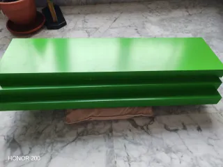 Baldas Estantería Madera Verde