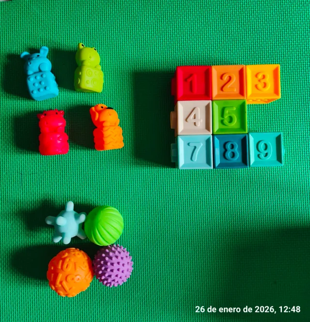 Juguetes de Texturas y Números Montessori