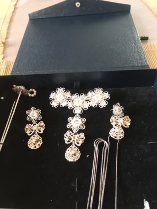 Aderezo Fallera Niña Plata