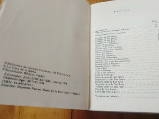 Dos libros la Biblia y la Biblia y Nuevo Testamen