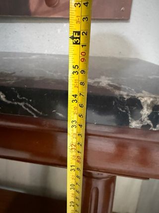 Espectacular Consola Clásica - Mármol Negro 3cm