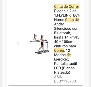 Cinta de correr plegable negra