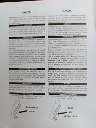 Protege Empeines Metal Boxe Blancos Talla XS