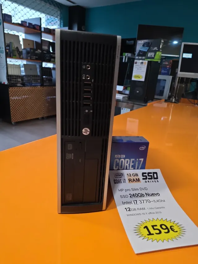 HP Pro Slim DVD i7 12GB RAM 240GB SSD