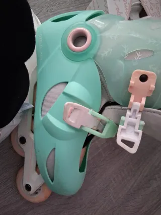 Patines en línea color menta