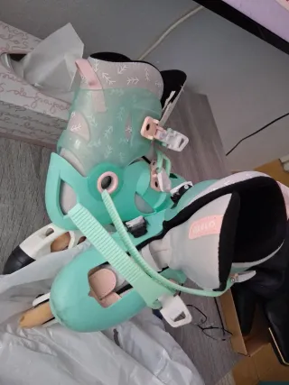 Patines en línea color menta