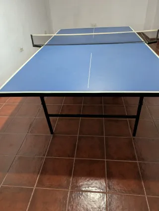 Mesa de ping pong azul