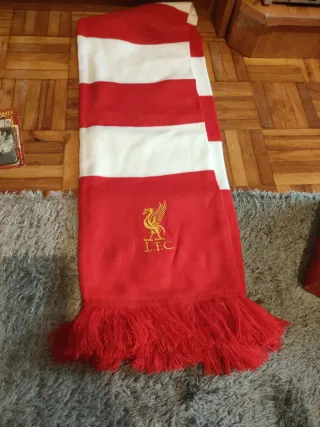 Bufanda Liverpool FC Roja y Blanca