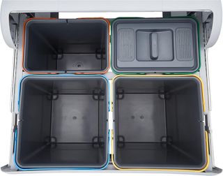 Cubo Basura Reciclaje Extraíble Gris