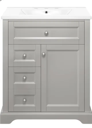 Armario de baño con lavabo 76x46x87cm