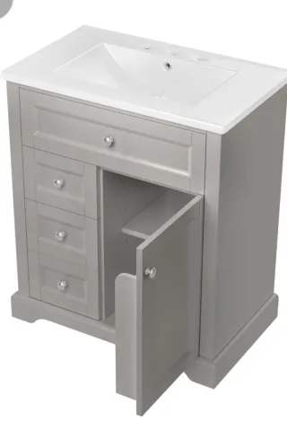 Armario de baño con lavabo 76x46x87cm