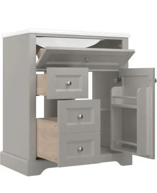 Armario de baño con lavabo 76x46x87cm